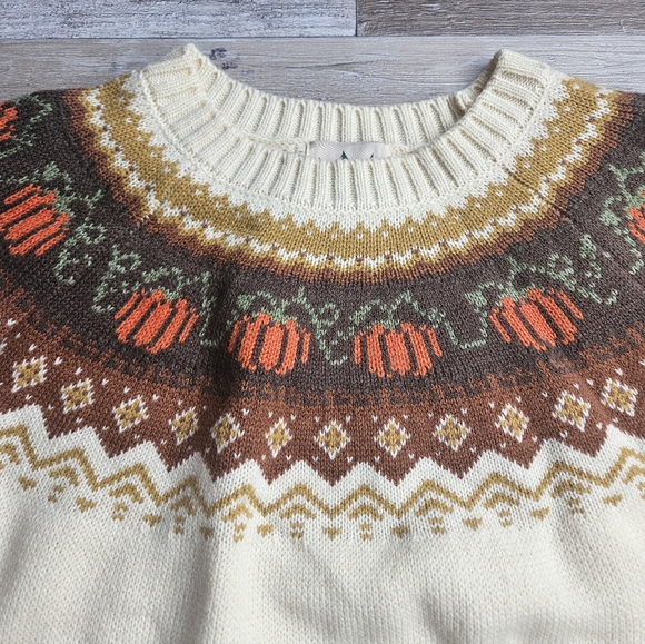 Kiel James Patrick X Cozy Cabin Sweaters Cozy Pumpkin Sweater Size Large - Picture 5 of 9